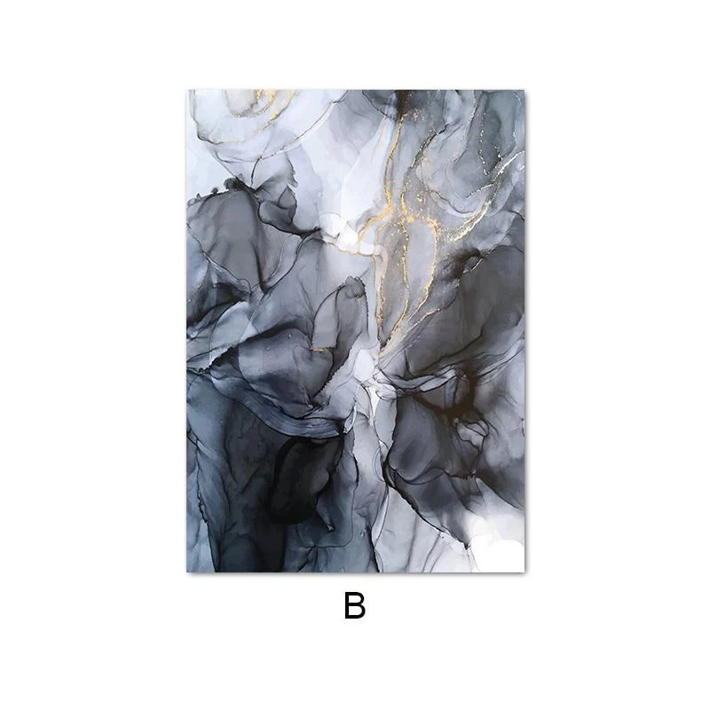 Abstract Ink Canvas Art - Image 9