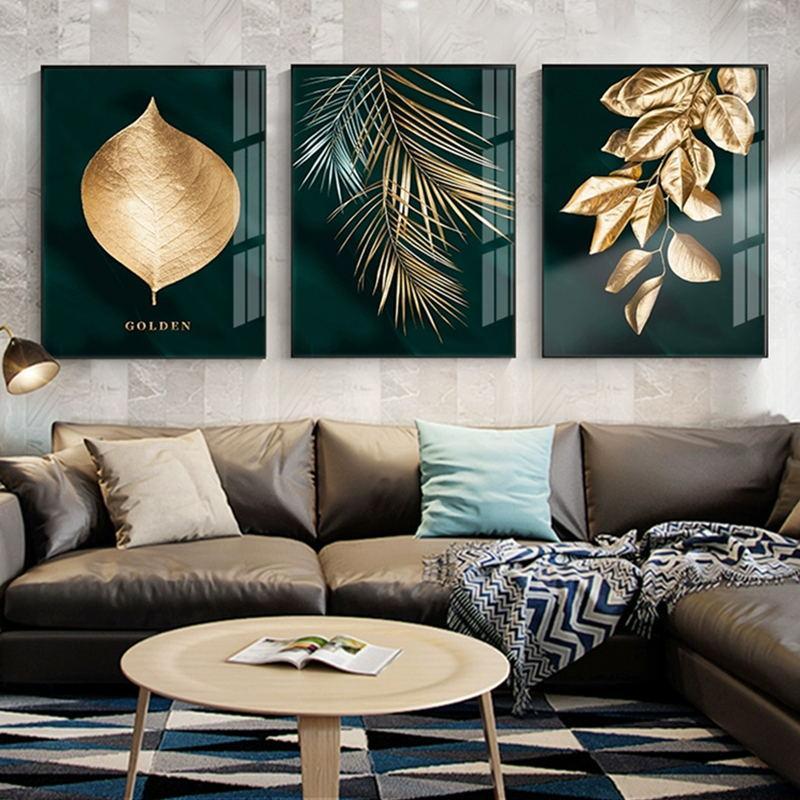 Golden Leaf Art Print - Image 8