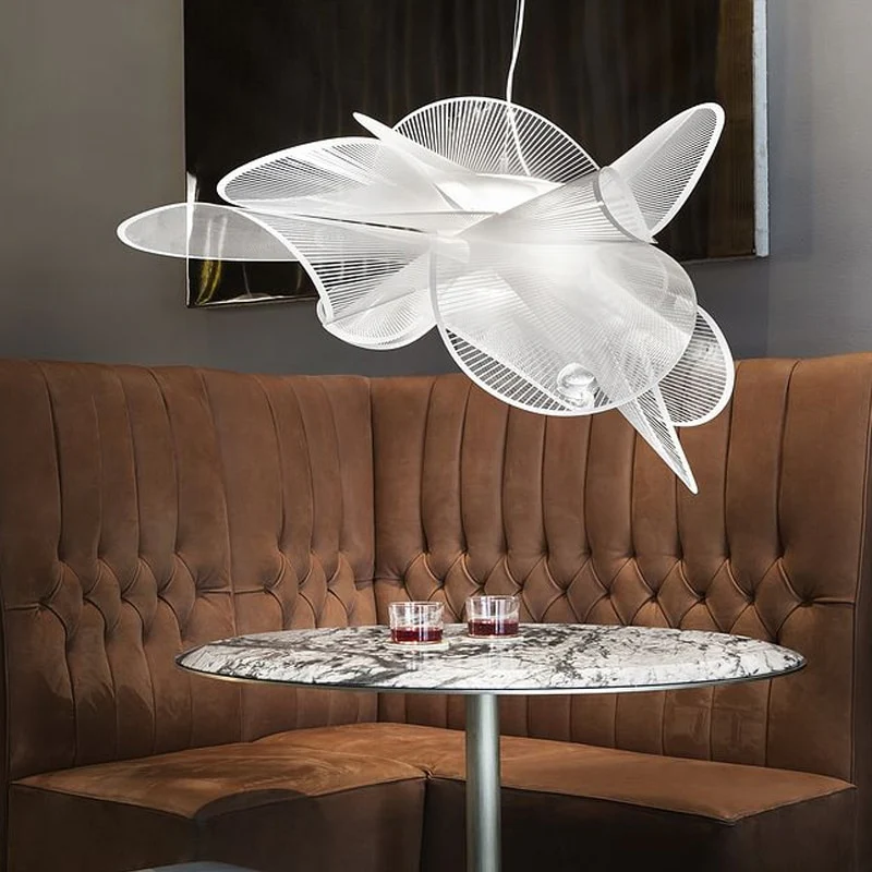 Luminous Lattice LED Mesh Chandelier - Image 4
