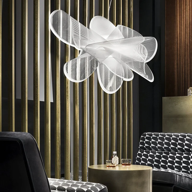 Luminous Lattice LED Mesh Chandelier - Image 5