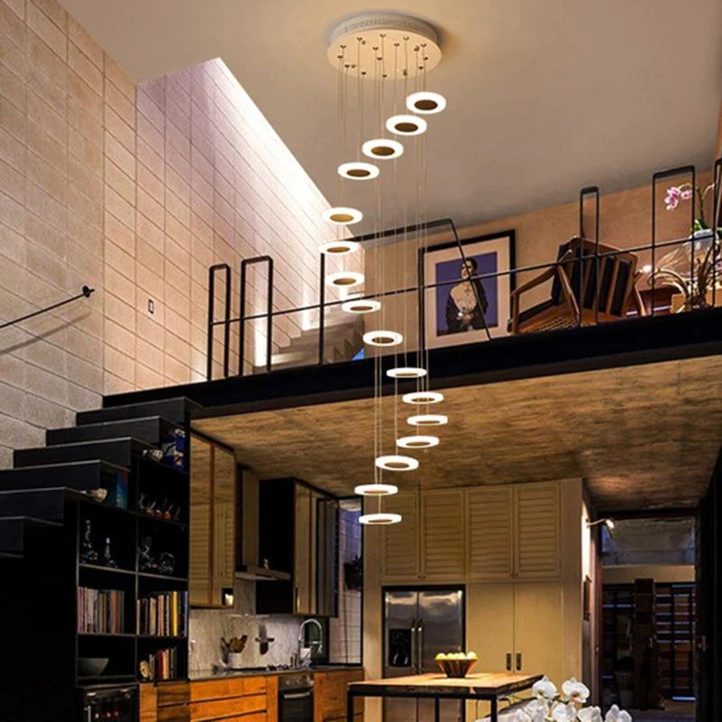 Minimalist Disc Chandelier - Image 3