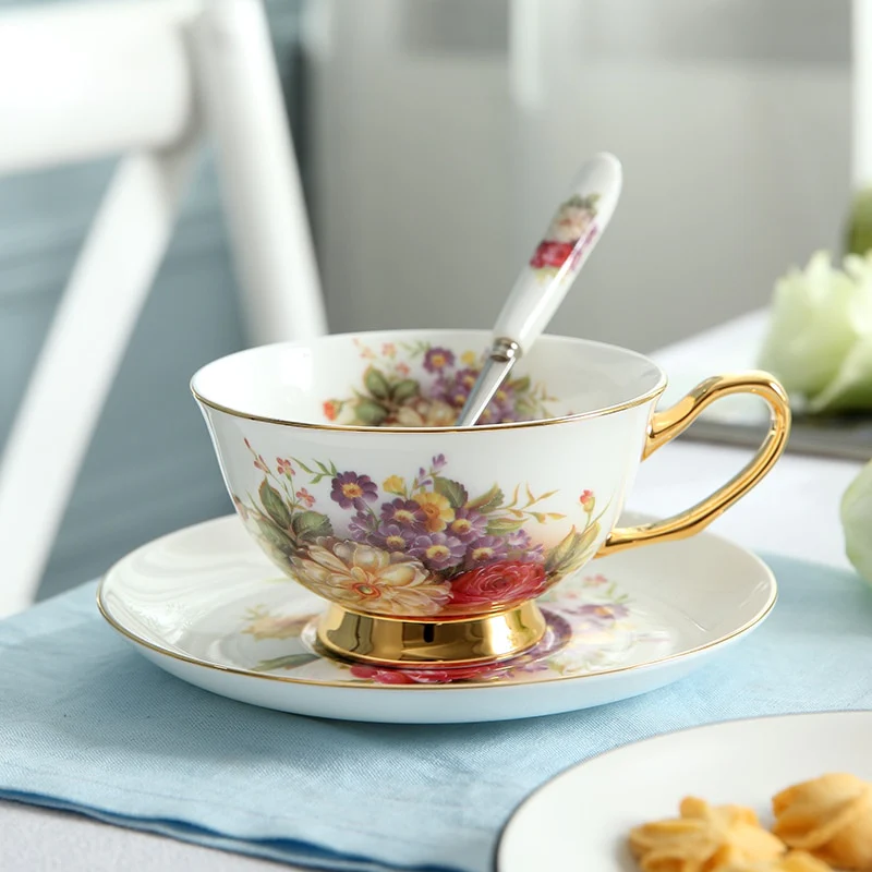 Pastoral Blooms Bone China Tea Set - Image 6