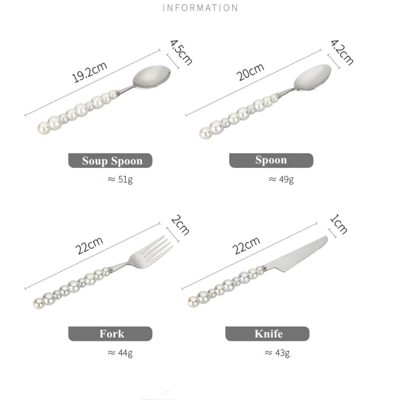 Pearl Essence Silver Cutlery Set - Image 10