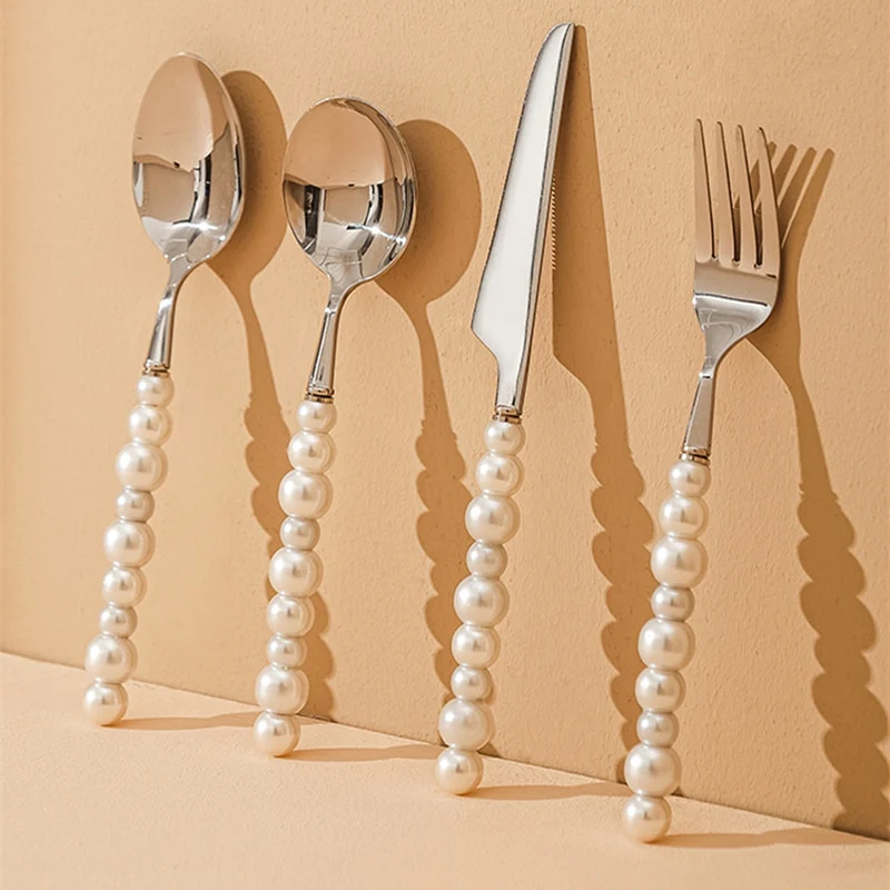 Pearl Essence Silver Cutlery Set - Image 5